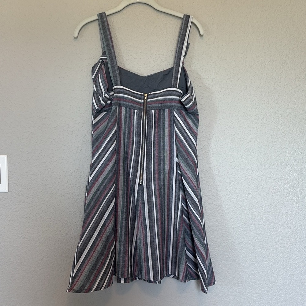 Olivaceous Striped Tank Dress size large - Picture 3 of 8